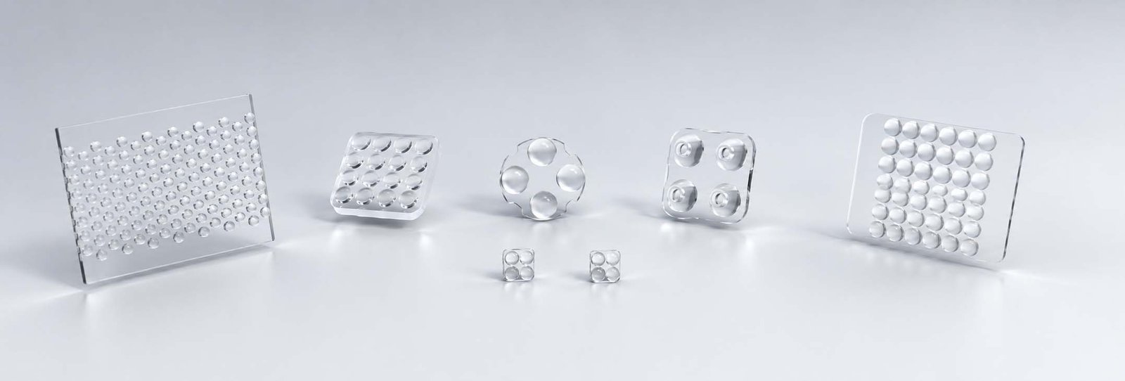 Molded optical glass lenses and custom tooling