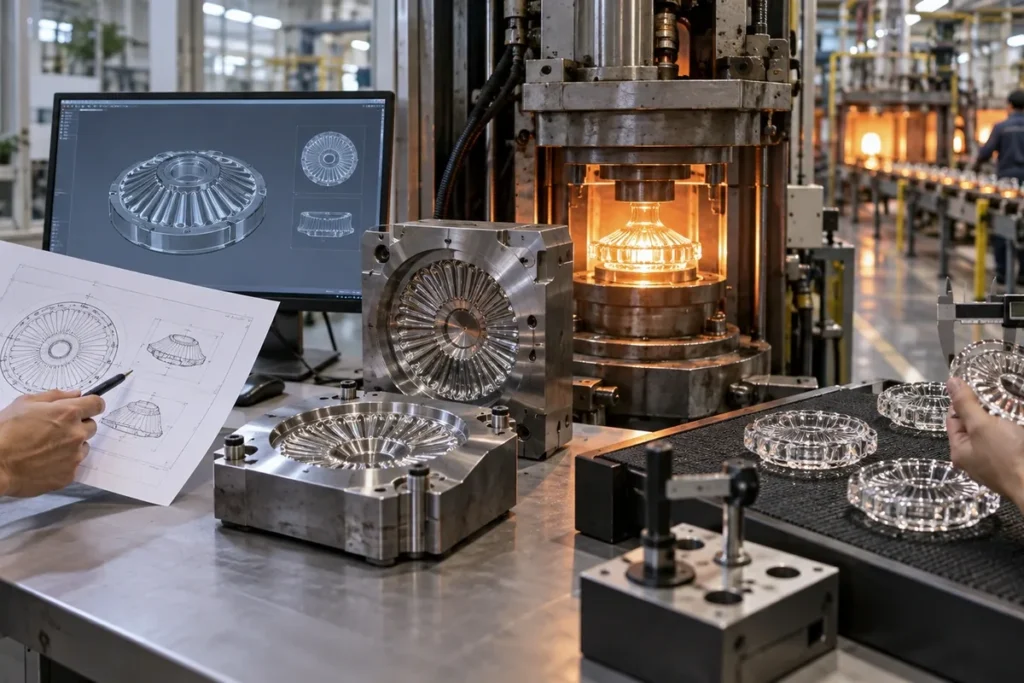 From Drawing to Production: Custom Pressed Glass Component Manufacturing