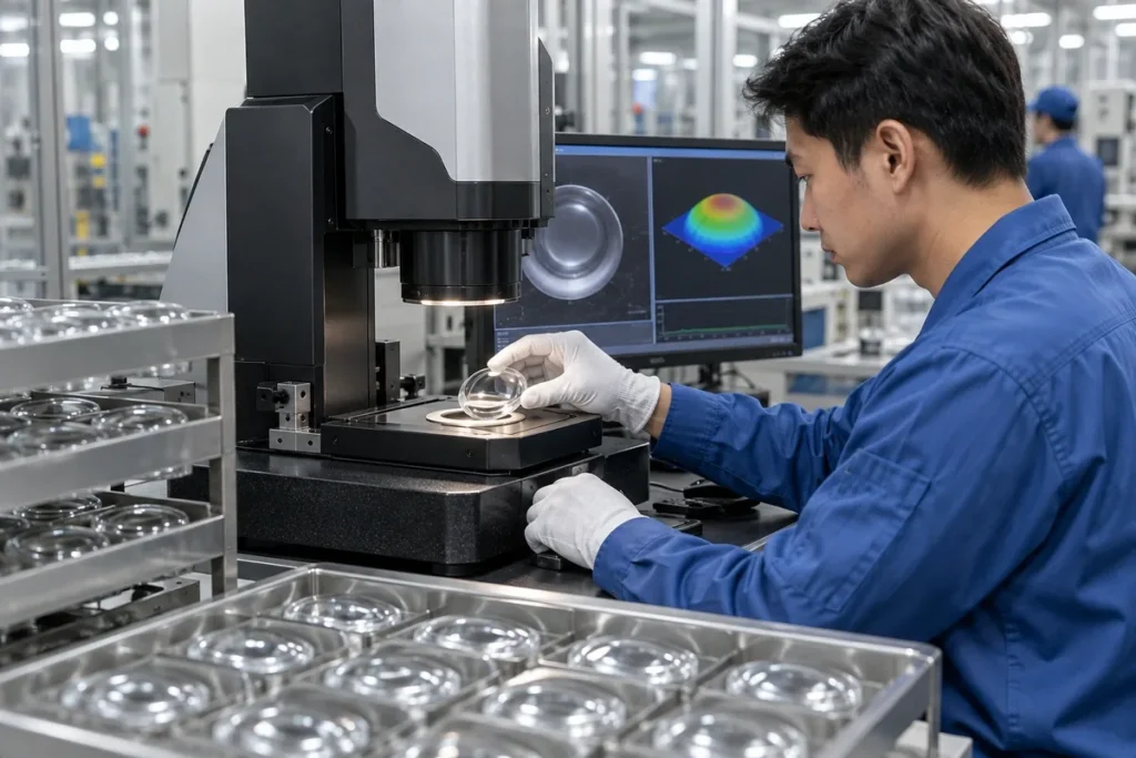 Molded Glass Lens Quality Inspection: What to Measure