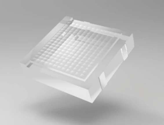 Rectangular fused silica fly-eye homogenizer array