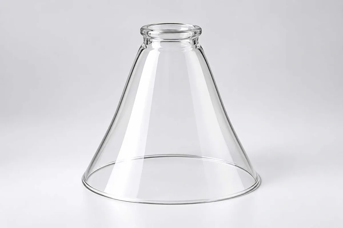 Clear Wide Cone for custom conical glass lamp shades