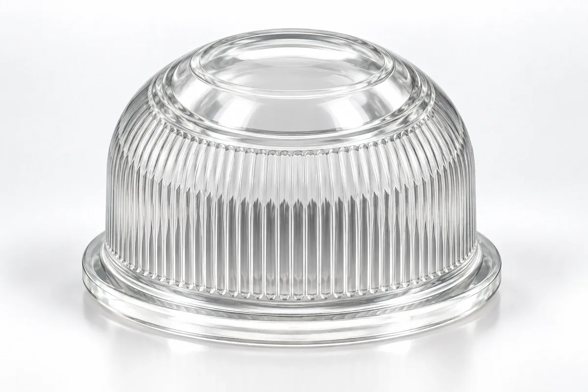 Deep Fluted Cover for custom explosion-proof glass covers
