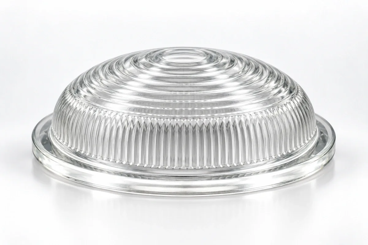 Shallow Ribbed Cover for custom explosion-proof glass covers