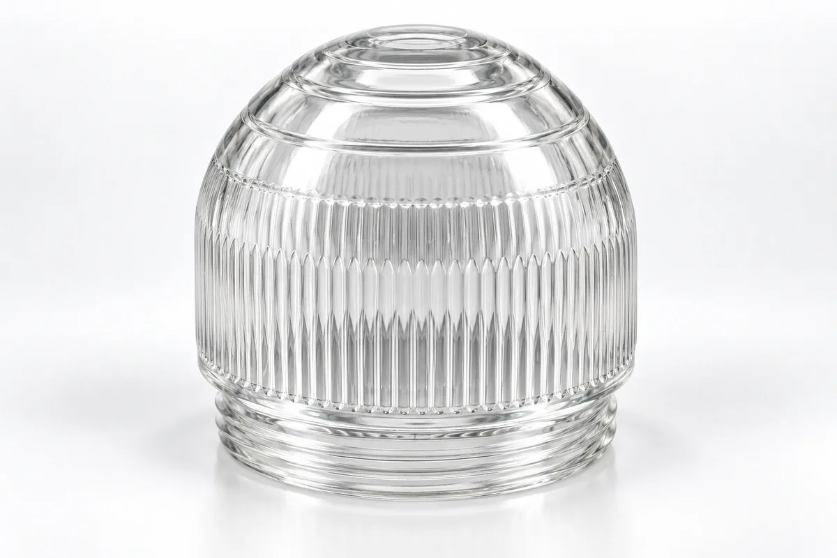 Threaded Ribbed Cover for custom explosion-proof glass covers
