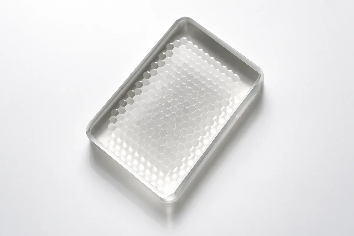 Clear Rectangular Array for custom fly-eye glass lenses