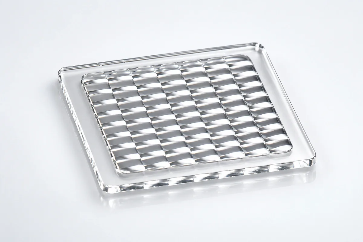 Clear Square Homogenizer for custom fly-eye glass lenses