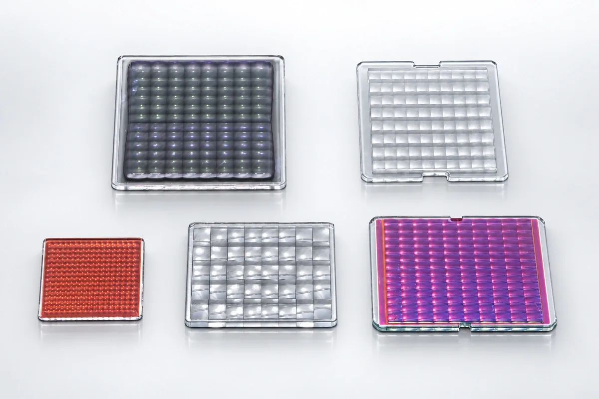 Multiple Array Types for custom fly-eye glass lenses