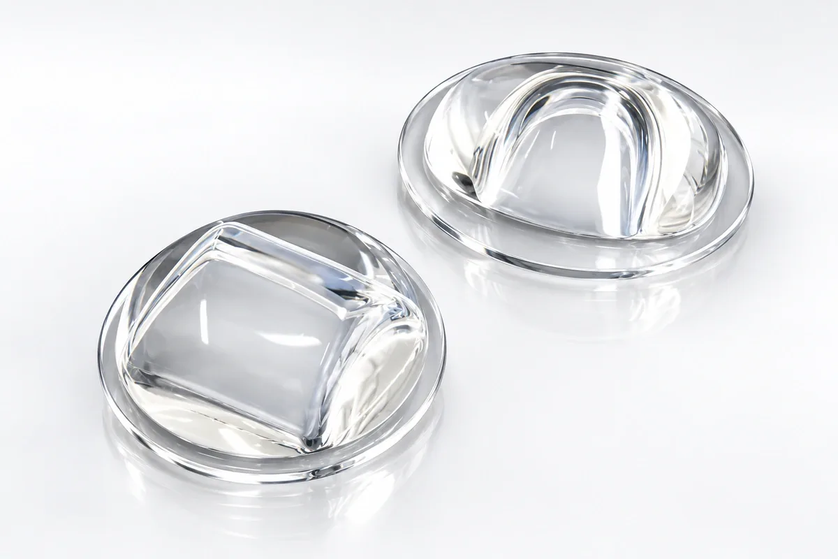 Custom Freeform Lens Pair for custom freeform glass lenses