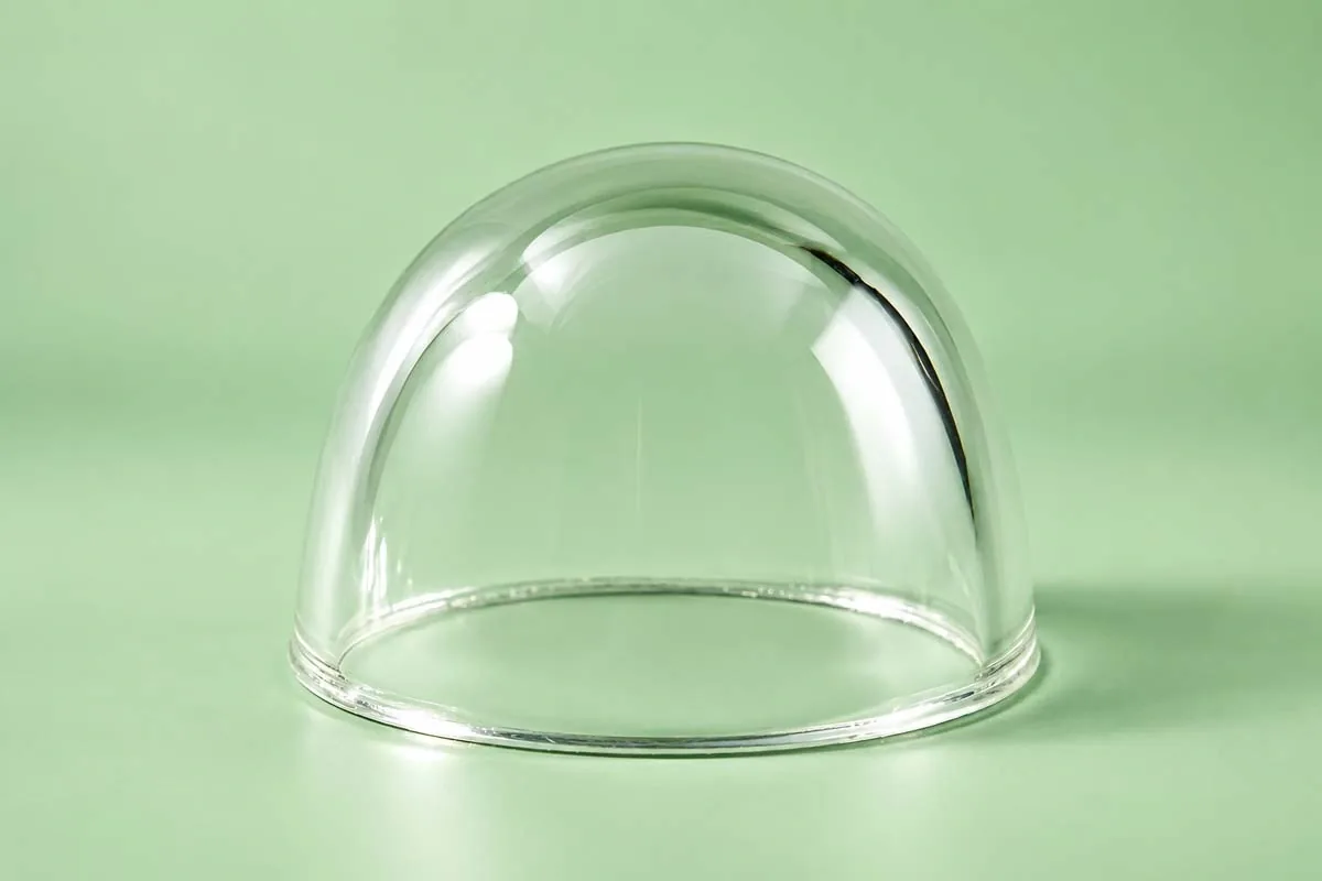 Clear Hemisphere Dome for custom glass dome lamp shades