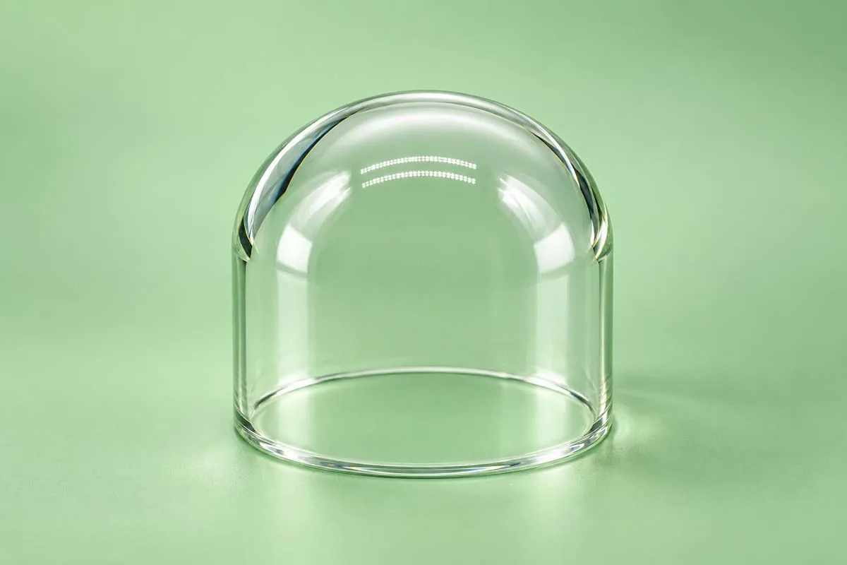 Cylindrical Dome for custom glass dome lamp shades