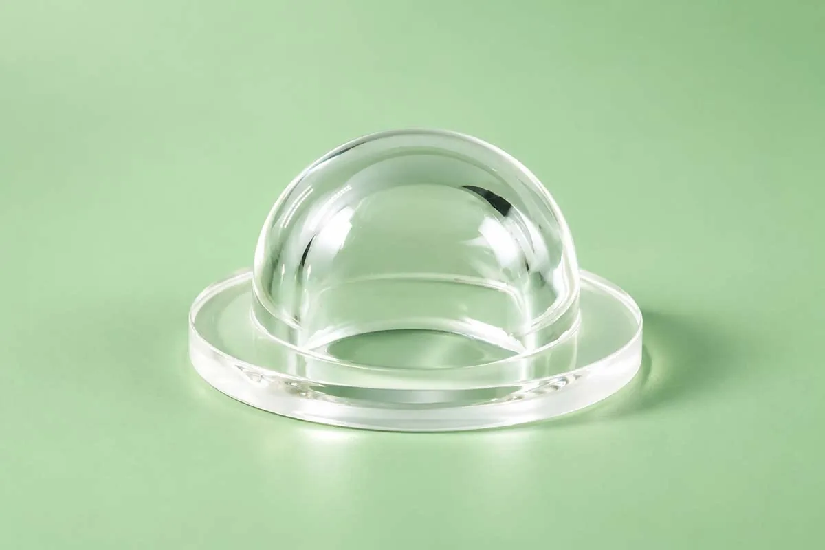 Flanged Dome Cover for custom glass dome lamp shades