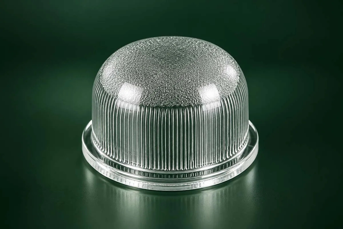 Textured Industrial Dome for custom glass dome lamp shades