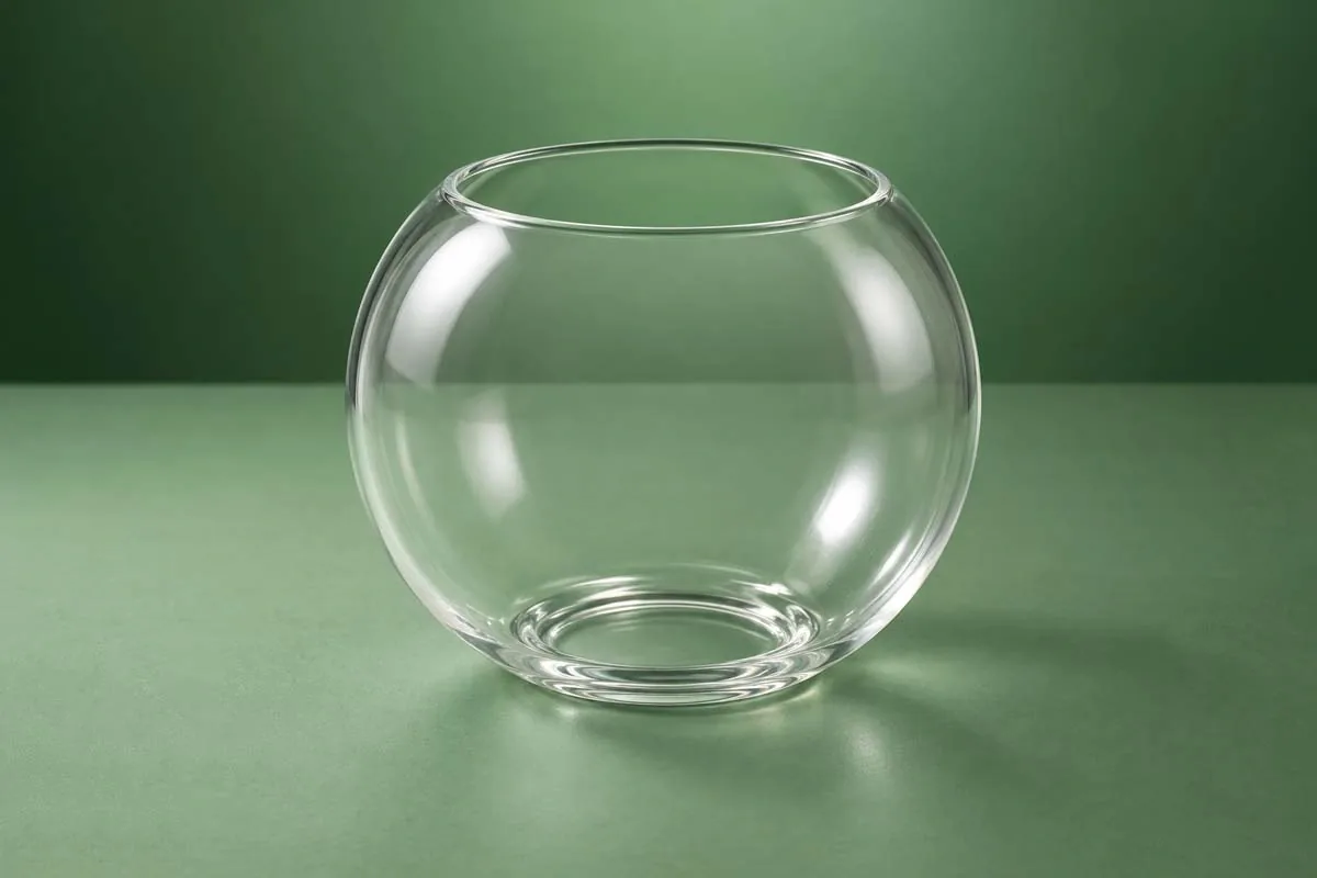 Wide Opening Clear Globe for custom glass globe lamp shades
