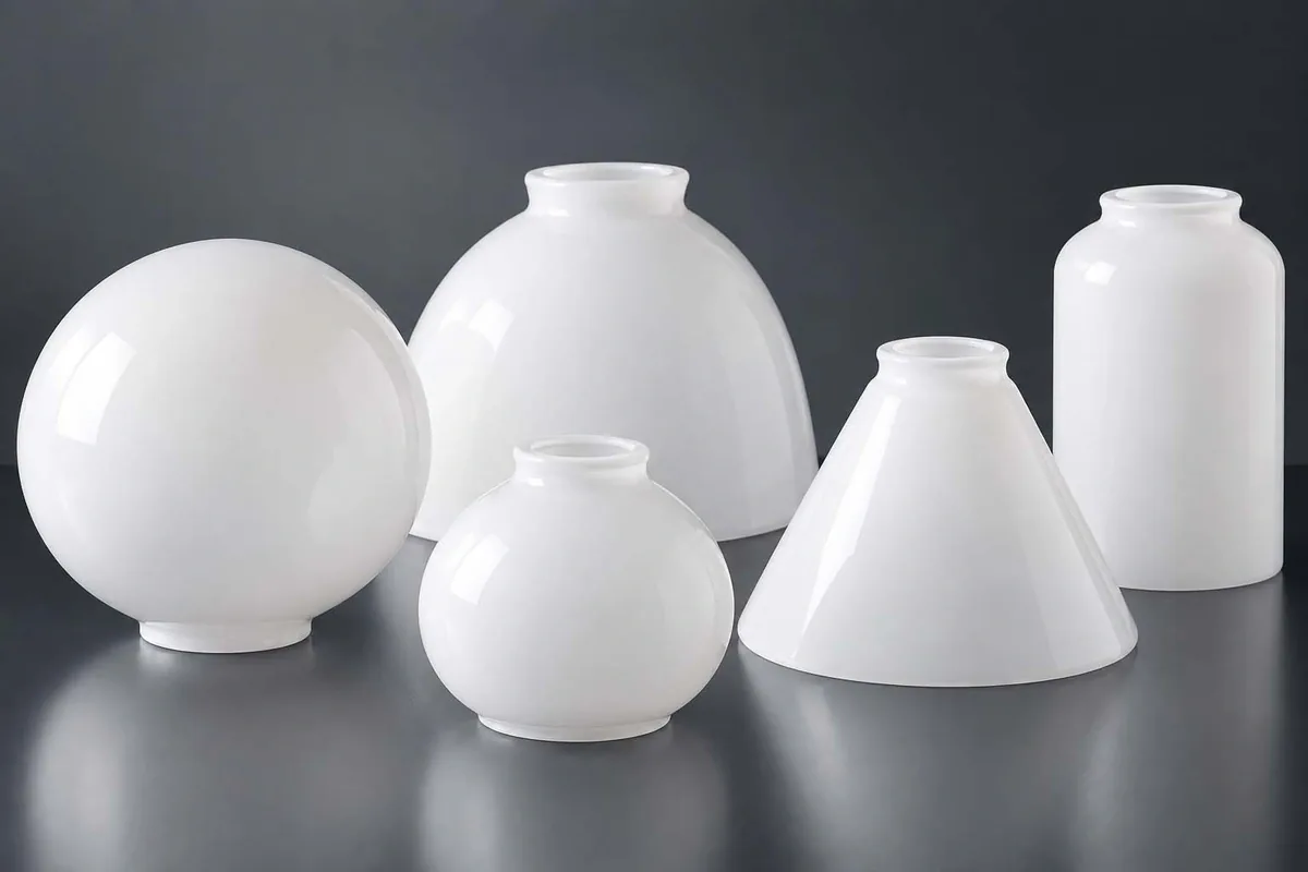 Milk Glass Lamp Shades for custom opal glass lamp shades