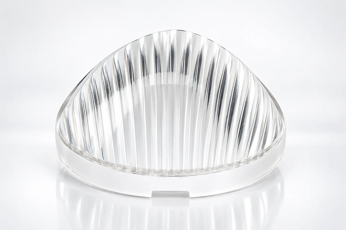 Prismatic Wedge Component for custom pressed glass components