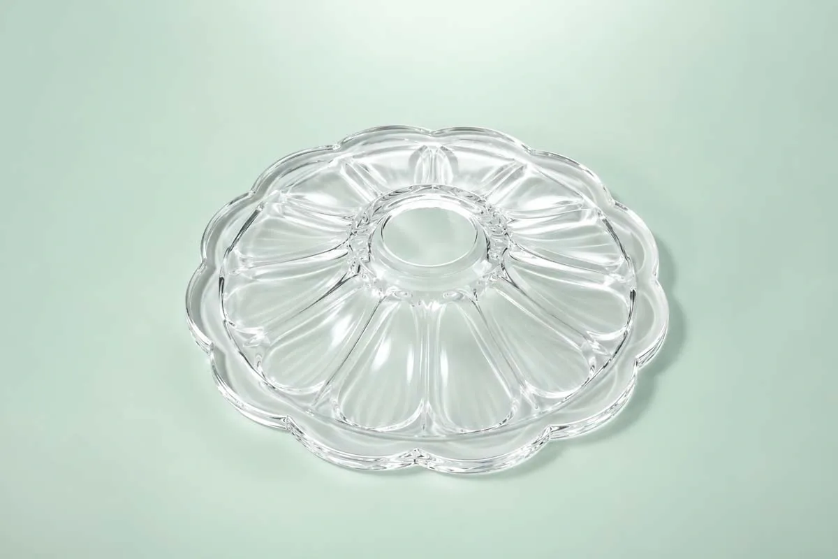 Floral Pressed Lamp Shade for custom pressed glass lamp shades