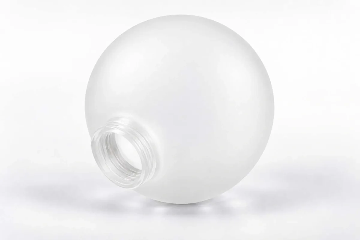 Frosted Threaded Globe for custom threaded glass lamp shades