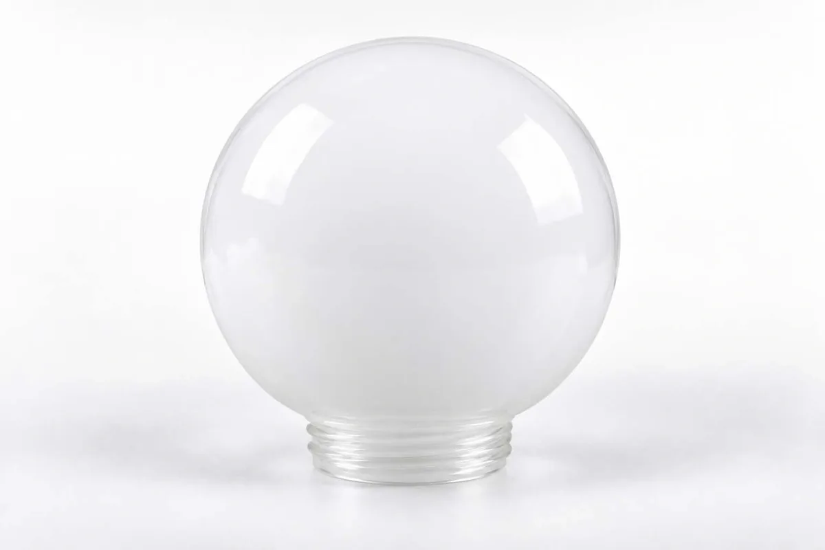 Opal Threaded Globe for custom threaded glass lamp shades