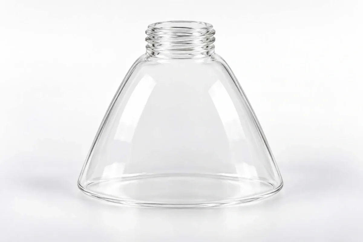 Threaded Conical Shade for custom threaded glass lamp shades