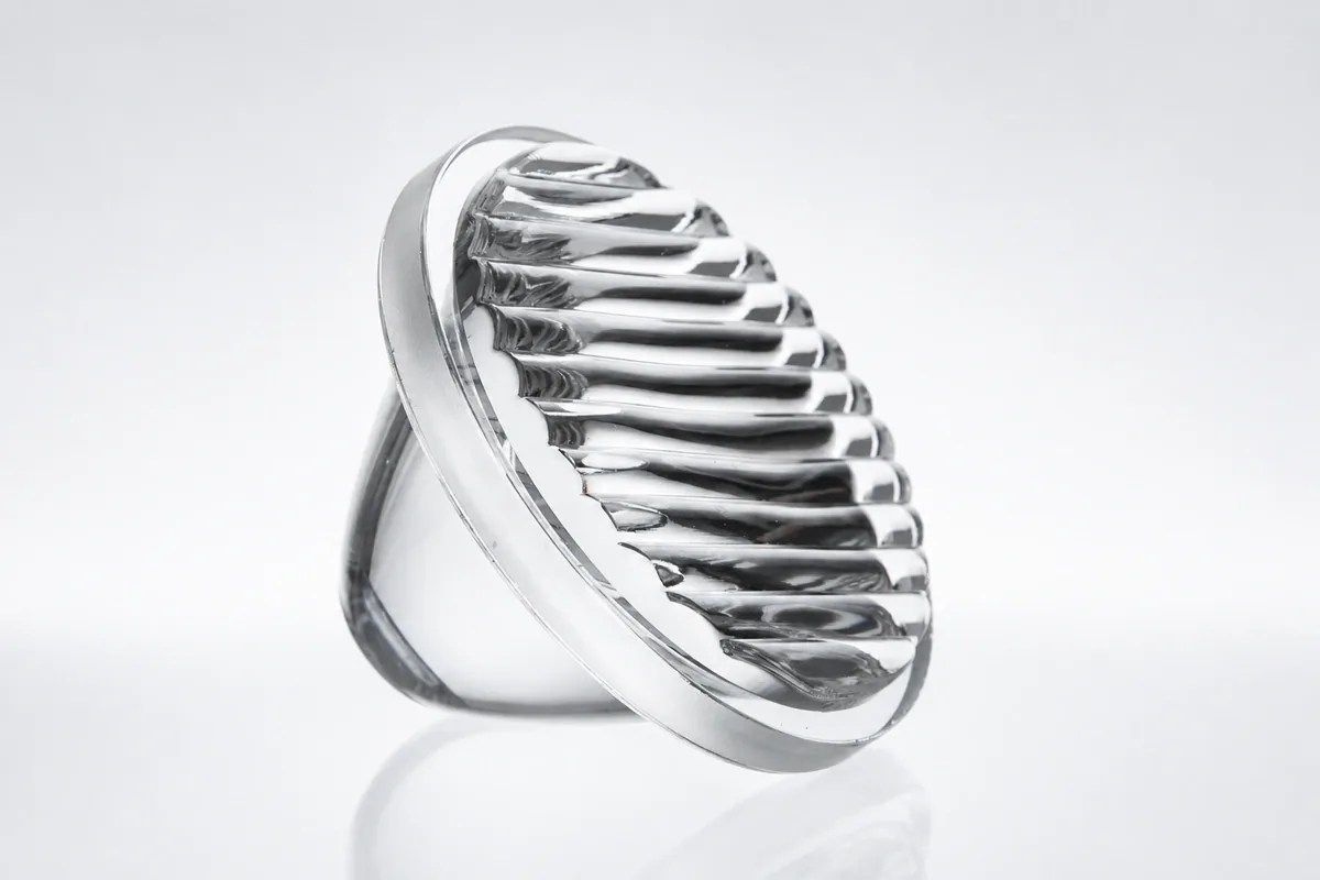 Ribbed TIR Glass Lens for custom tir glass lenses